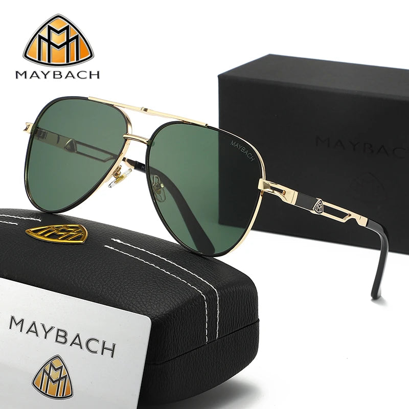 MAYBACH Sunglasses Luxury brand for Men and women Classic Sun Glasses High Quality Eyewears Pilot Goggle UV 400 Protection 527