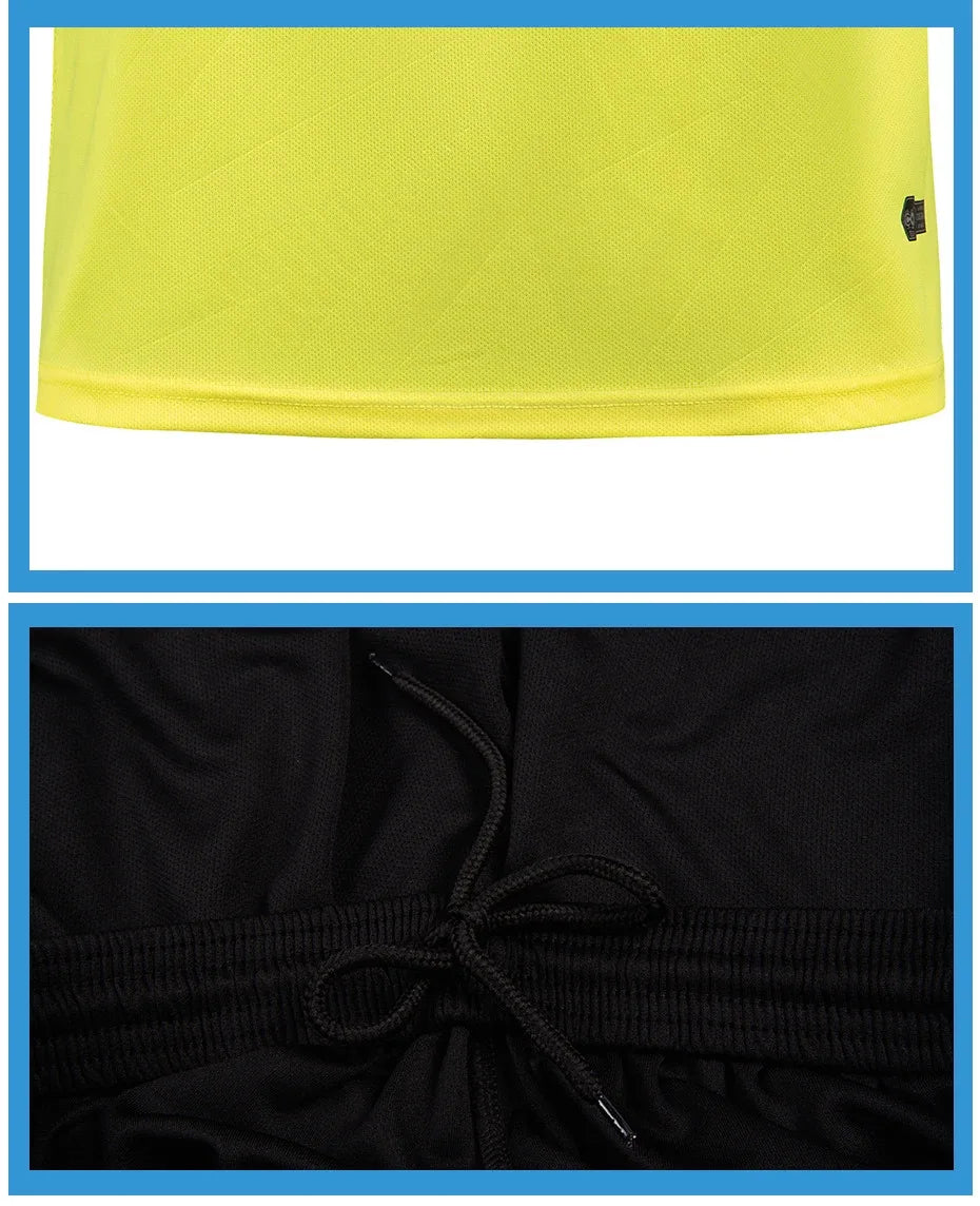 Football Kits 2025 Men Referee Uniforms Soccer Football Jerseys Shirts Pockets Judge Short Sleeve Team Shirt Sportswear Clothes