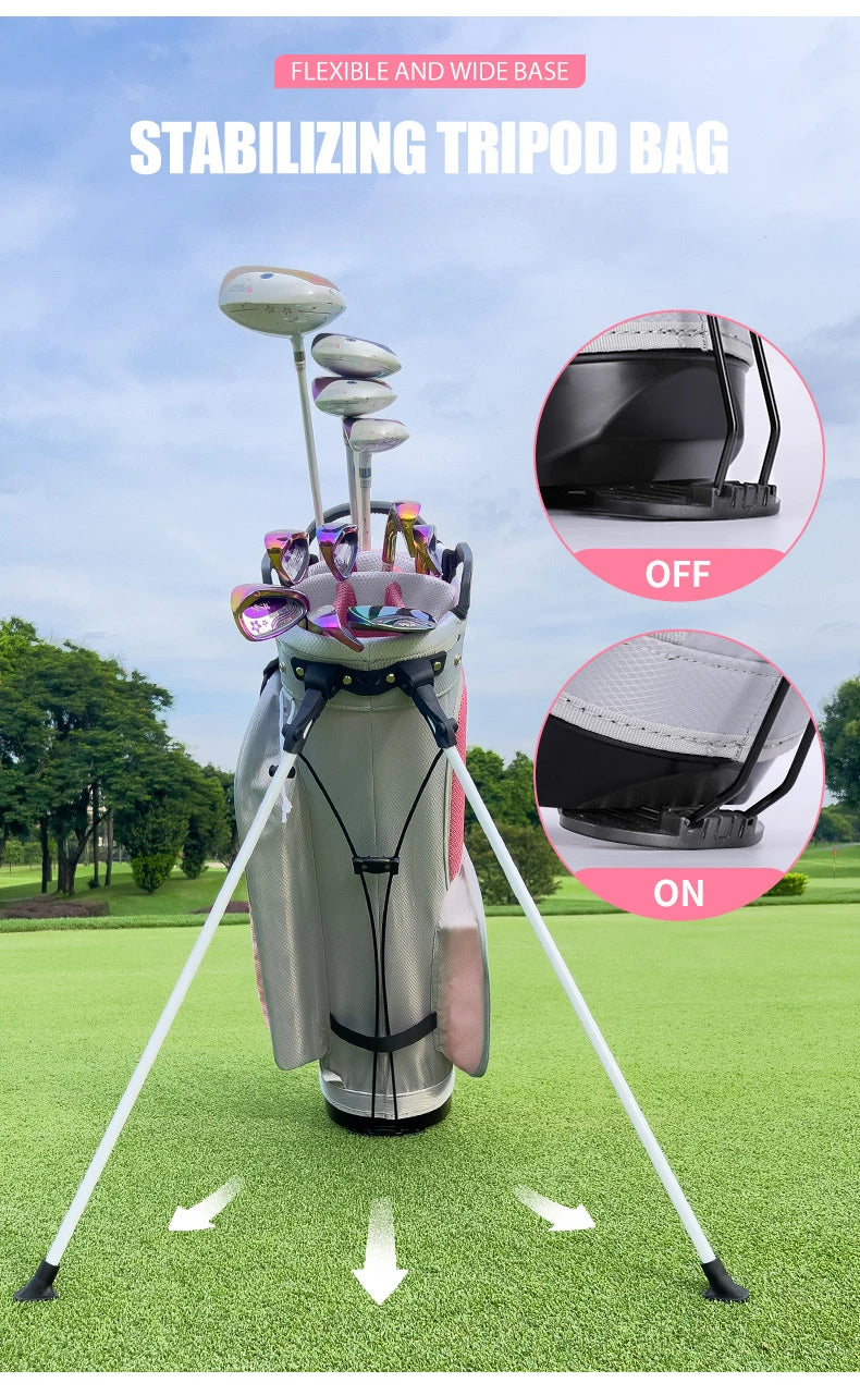 PGM Women's Golf Bags Lightweight 7-hole Bracket Bag QB148