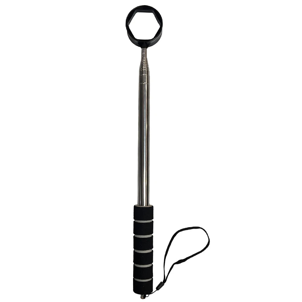 8.86 FT Stainless Ball Retriever Tool Telescopic Golf Ball Retriever Claw Sucker Tool Extendable Golf Ball Retriever for Golfer