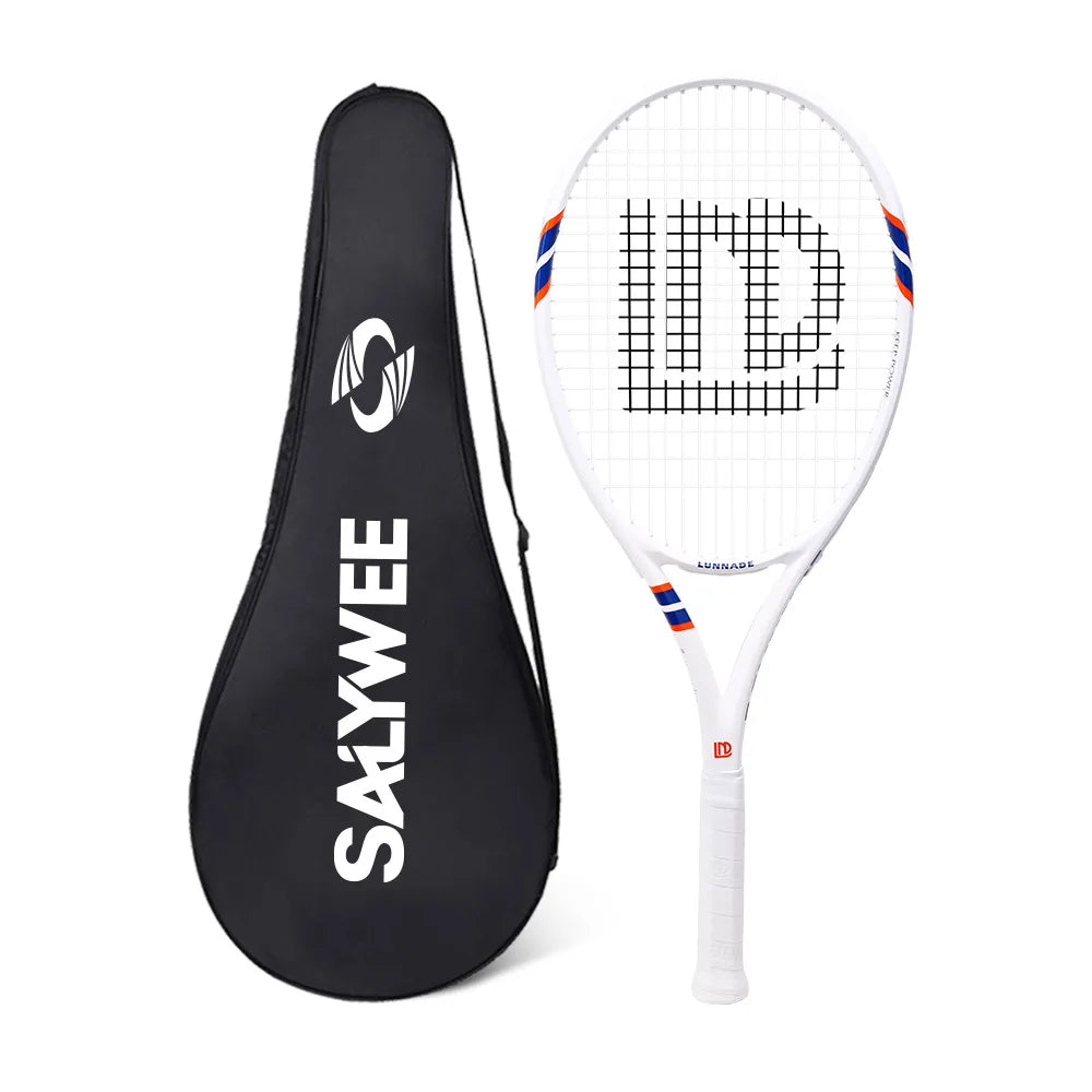 27 inch Outdoor Sports Aluminum-Carbon Tennis Racket for Adult- Professional Training, Durable, Suitable for Students' Practice