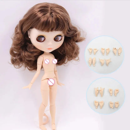 1/6 Scale Ball-Jointed Doll Body, White Skin, ABS, 30cm