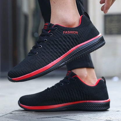 Men's Mesh Running Sneakers Breathable Knit Lightweight Casual Shoes Size 39-46
