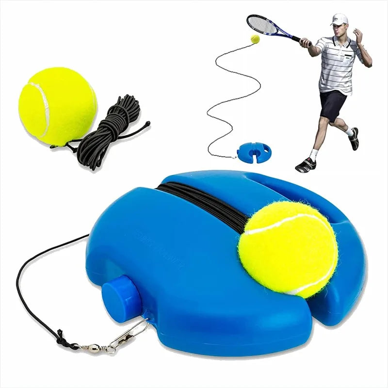 Improve Your Tennis Skills Anywhere With Rebound Balls And Elastic Rope Base - Perfect For Indoor And Outdoor Training