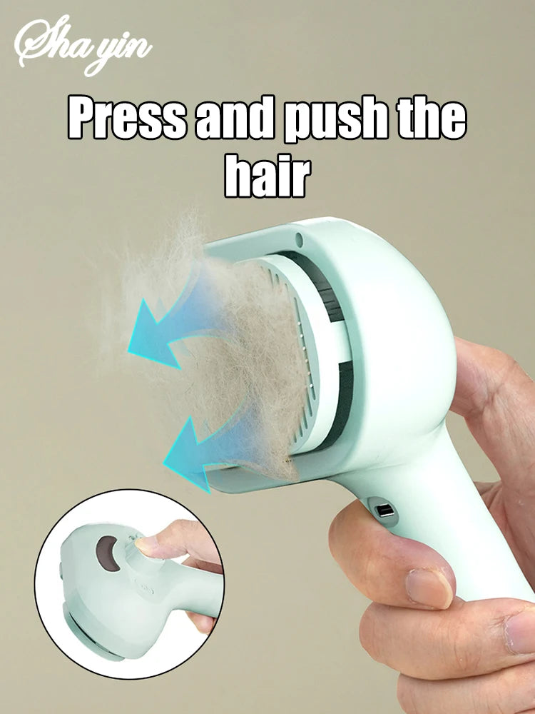 Unique Cat Steam Brush for Hair Removal and Grooming