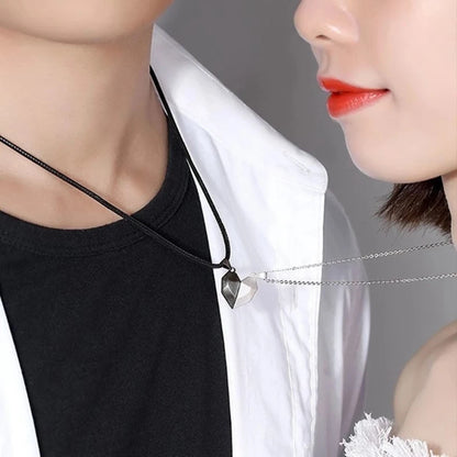 Heart ECG Pendant Necklace Stainless Steel And Zinc Alloy