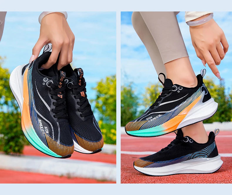 2025 Men's And Women's Professional Carbon Board Marathon Running Shoes Shock Absorption Ultra-light Stable Support Sports Shoes