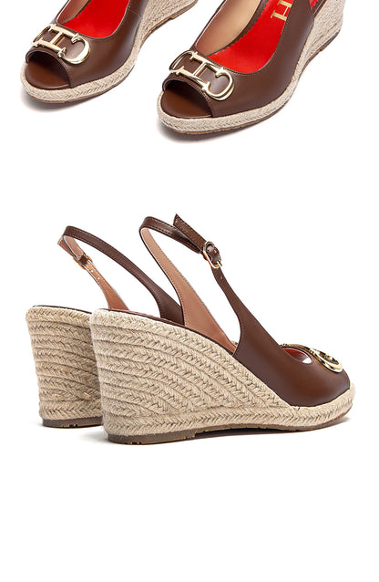 Women's Wedge Sandals Fish Mouth Open Toe Platform High Heel 8.5cm Summer Formal