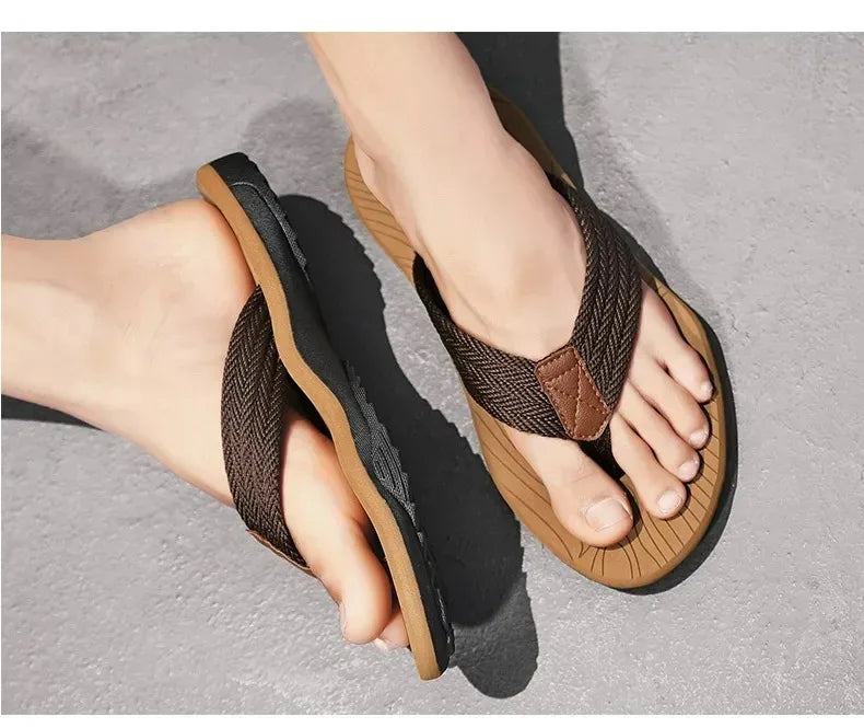 Men Slippers Summer Flip Flops Brand Fashion Outdoor Comfortable Casual Slides Shoes Non-slip Beach Men Sandals