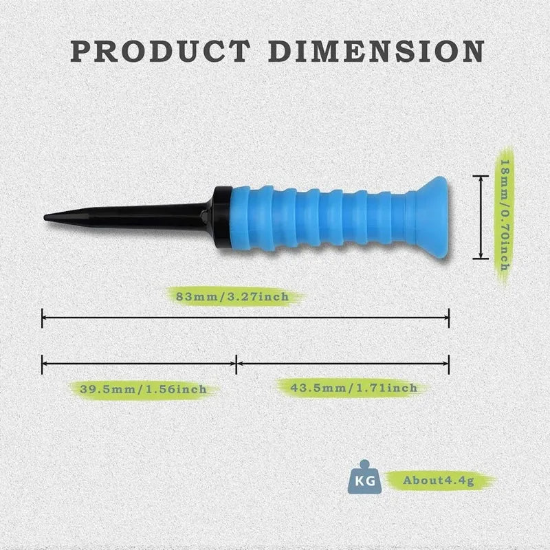 5Pcs Premium Elastic Golf Tees 83mm/3.24'' Rubber Ball Tee Holder Durable Flexible Golf Accessories