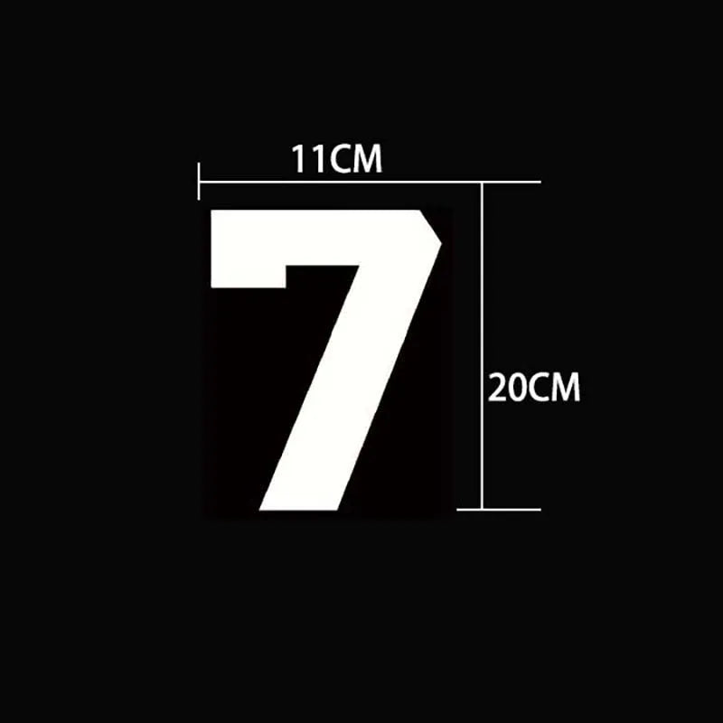 20*11CM/ Big Number Letter Patches Clothes Sticker,0~9 White,Black Digital Number Jersey Badges Heat Transfer Iron on Patches