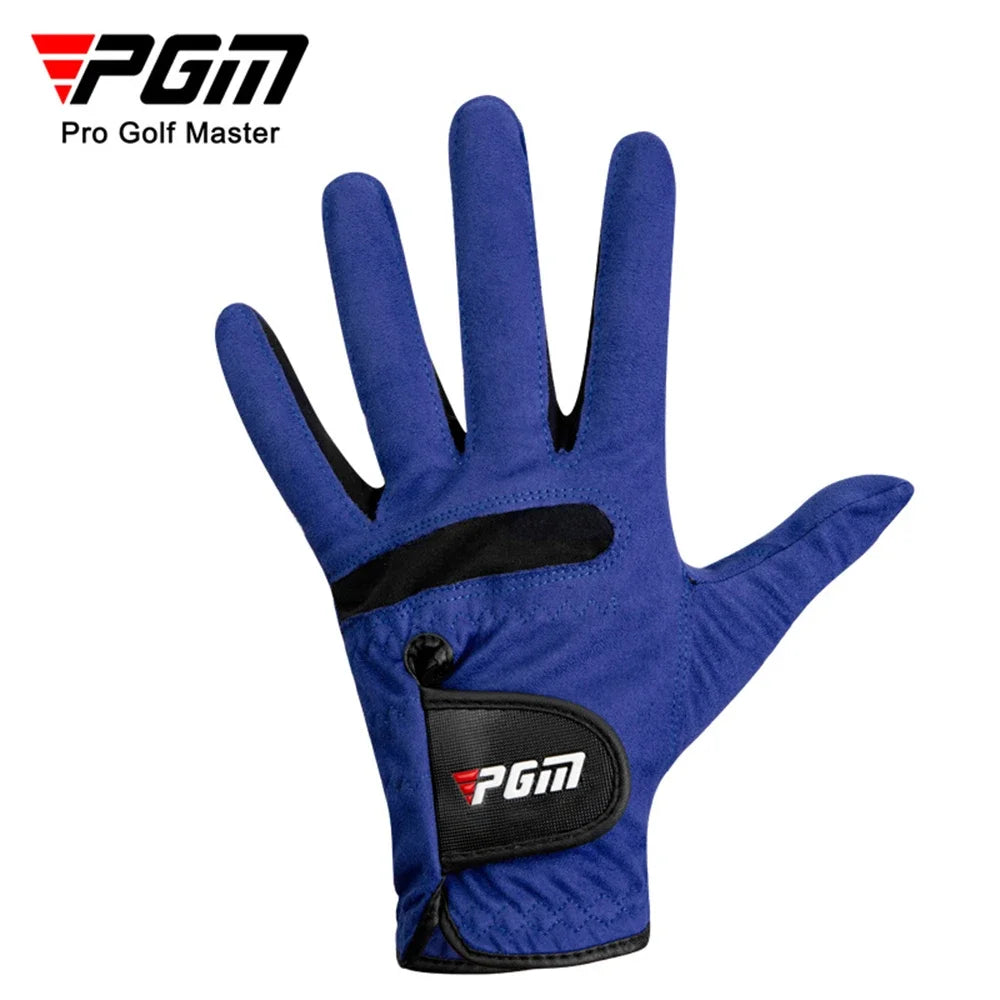 PGM Golf Gloves,Men’s Left Right Hand Soft Breathable Sheepskin Sport Gloves,Slip-resistant Golf Male Training Accessories