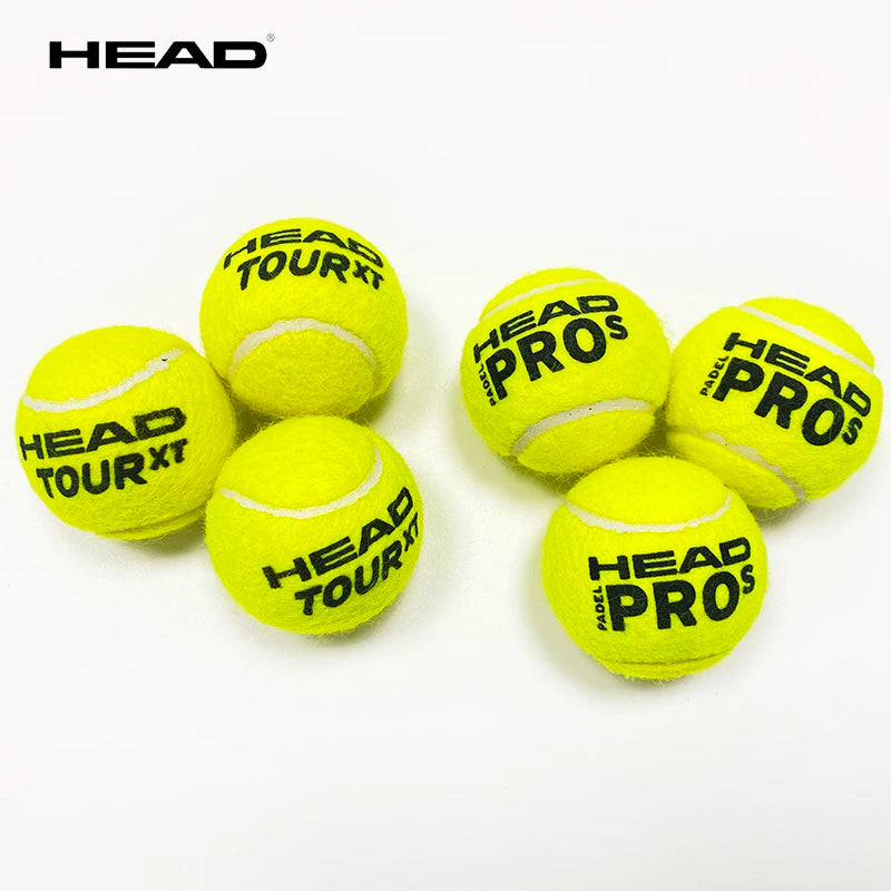 3/6/9/12 PCS HEAD Original Tennis Ball Training Balls Tenis Ball Tennis Coach Balls Trainer Pelotas Tennisballs Wool Rubber