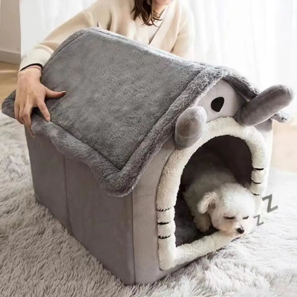 Cozy Pet House Bed – Removable & Easy to Clean