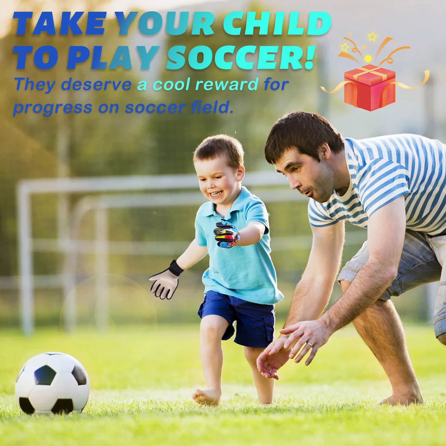 Soccer Goalkeeper Gloves, Graffiti Style Goalkeeper Gloves With Strong Grip, Non-Slip Soccer Gloves