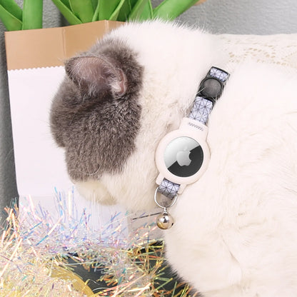 Pink Nylon Cat Collar With Bell For Tracking Device