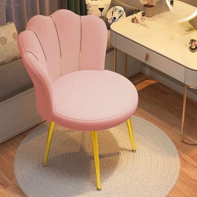 Nordic Dressing Chair Designer Home Armchair Living Room with Backrest Fashion Fauteuil Salon Household Essentials Bedroom Chair