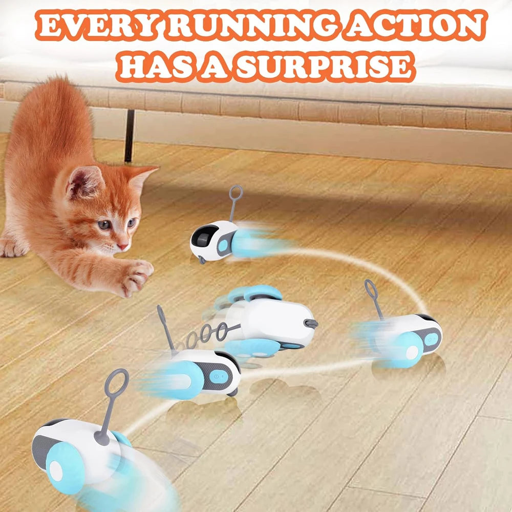 Smart Automatic Moving Toy Car for Cats & Dogs with Remote Control