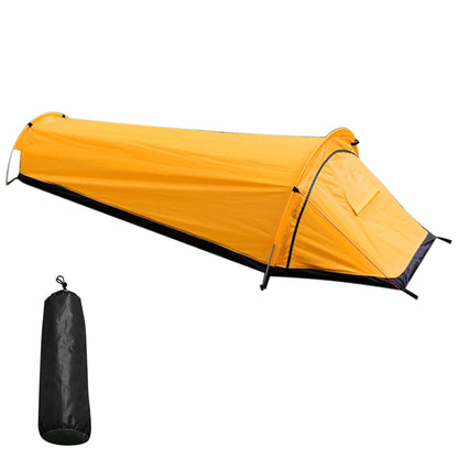 Single Person Canvas Tent 220x90x50 cm Waterproof Lightweight Backpacking Tent