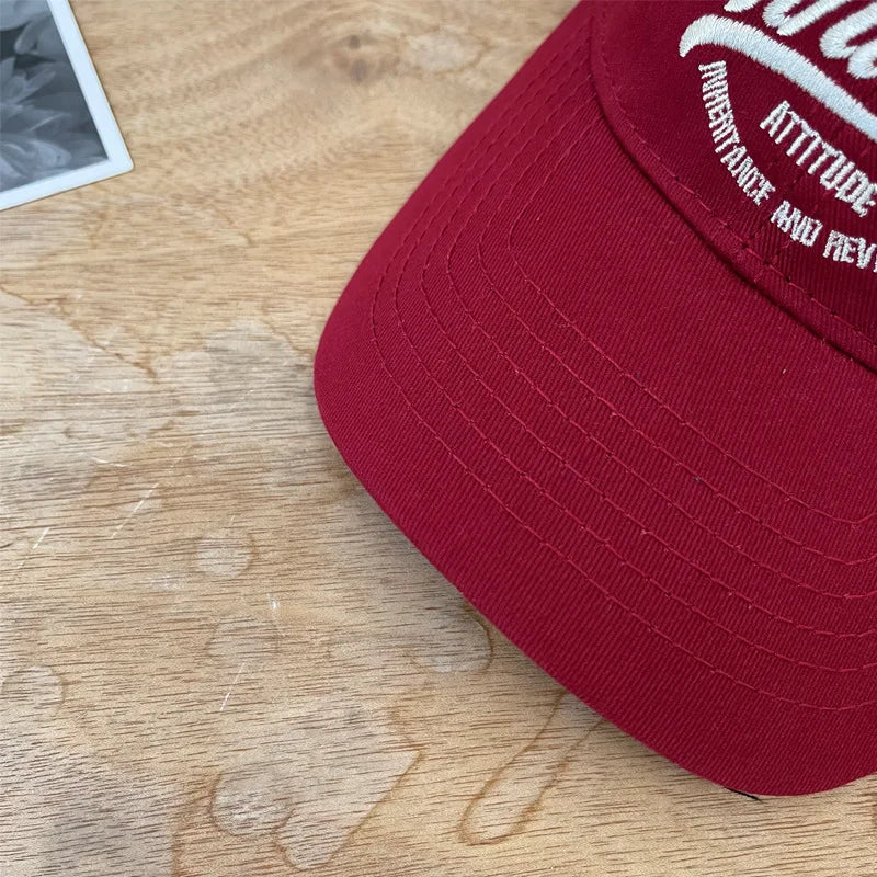 Embroidery Letters Baseball Hat Women Men Summer Outdoor Golf Sports Sun Protection Hat Snapback Hip Hop Trucker Peaked Caps