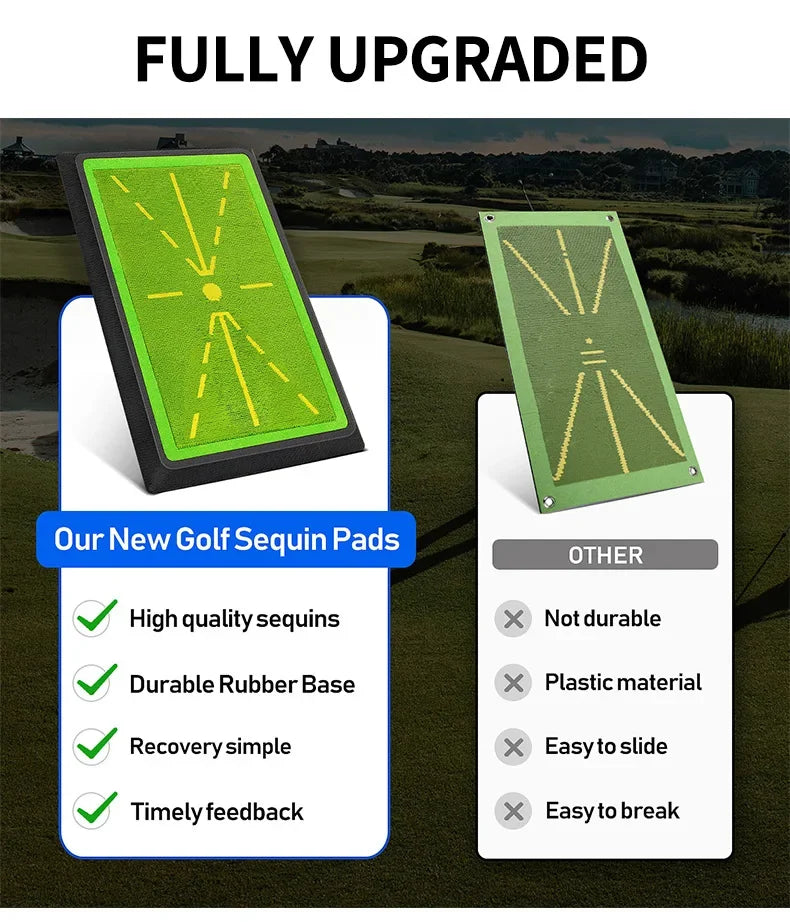PGM High Quality Golf Training Pad for Swing Detection Batting Ball Trace Directional Mat Swing Path Pads Swing Practice Pads