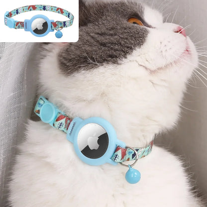 Pink Nylon Cat Collar With Bell For Tracking Device