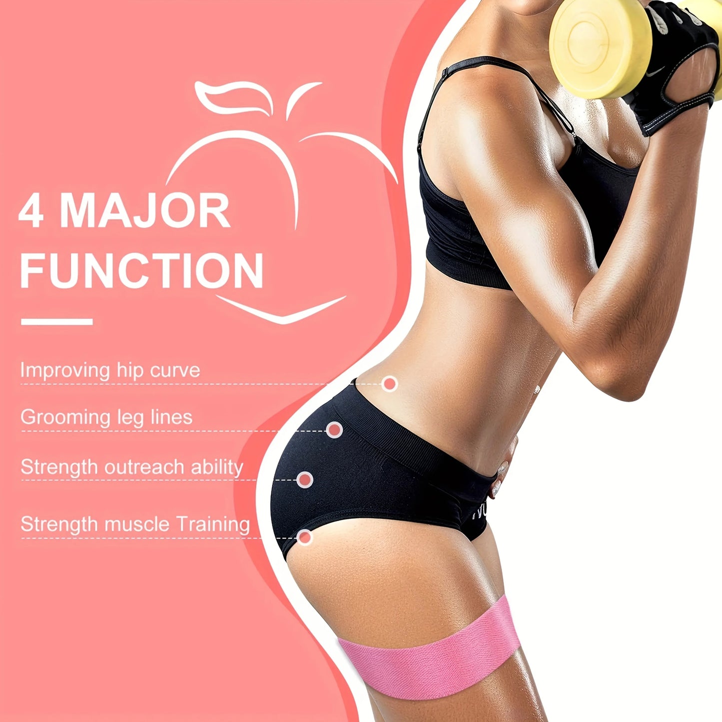 Fabric Resistance Hip Booty Bands Elastic Glute Thigh Workout Squat Circle Stretch Fitness Strips Loops Yoga Gym Equipment