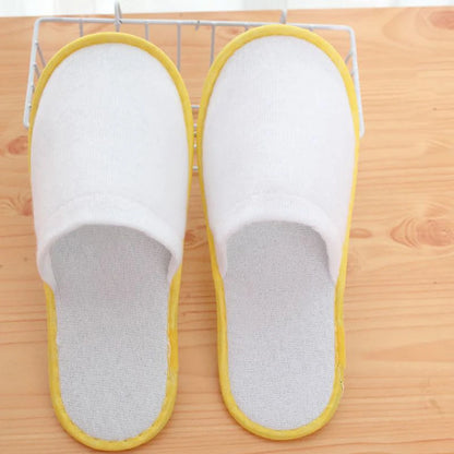Hotel Slippers 10 Pairs Disposable Velvet Cotton Guest Slides