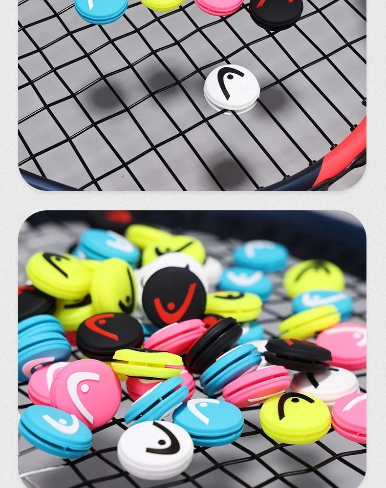 10/2Pcs HEAD Tennis Racquet Vibration Dampeners Silicone Reduce Professional Tennis Racket Accessories Damper Shock Absorber