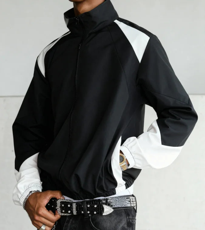 Men's color-blocked jacket, lightweight, casual, travel, windproof and wear-resistant, high-quality fabric, boyfriend gift