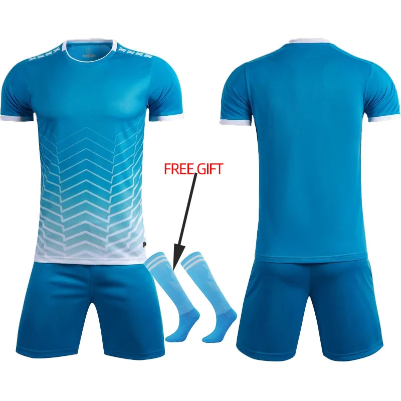 Adult Kids Football Jersey Men Customize Soccer Uniforms Sports Clothes Women Futsal Sportswear Child Training Tracksuit Outfit