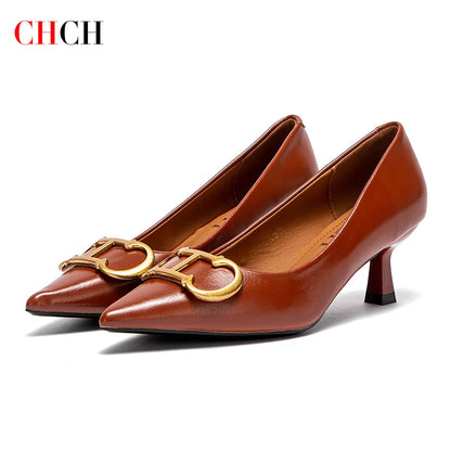 4cm Black PU Slingback Pumps For Women Pointed Toe Platform