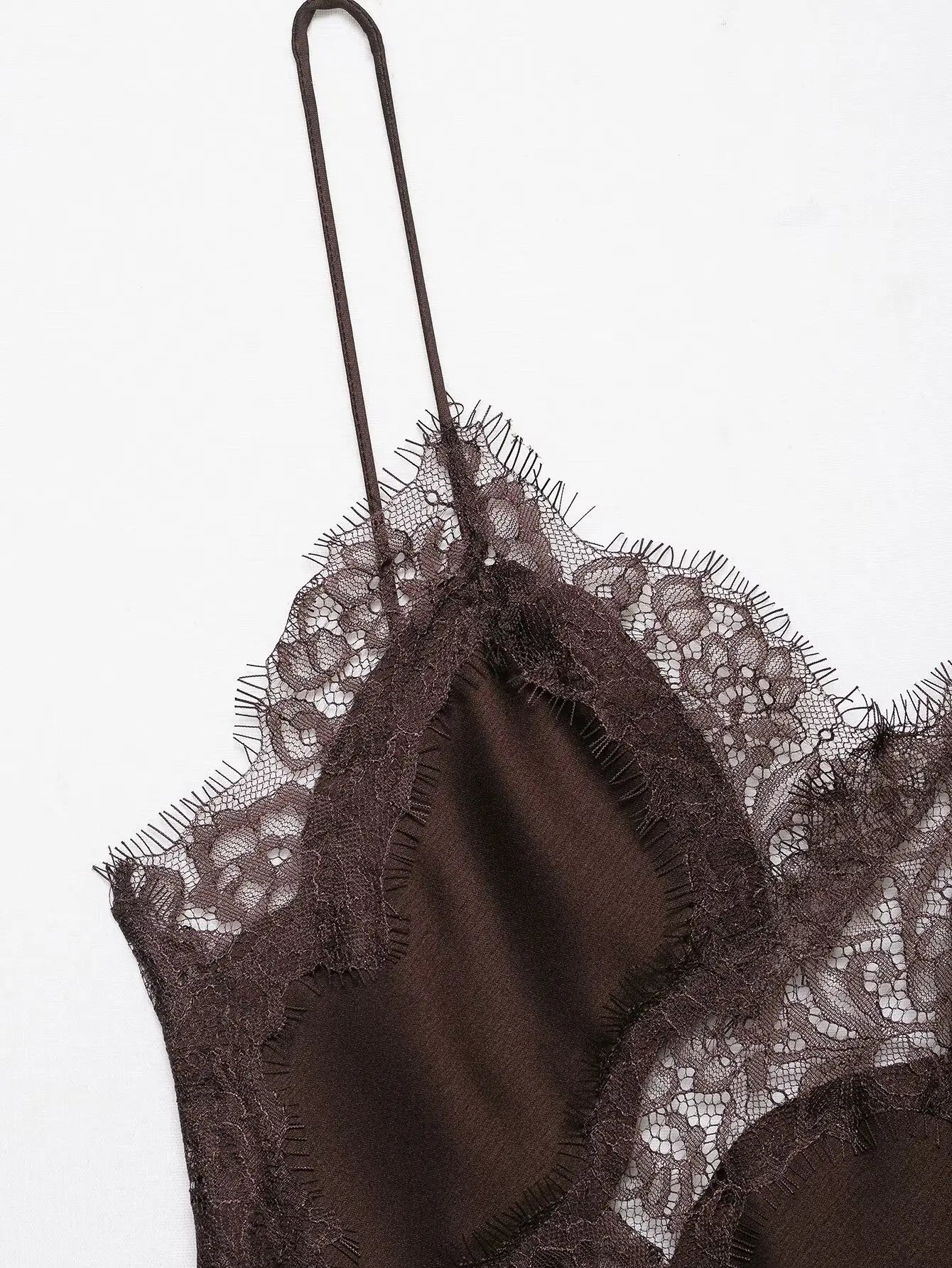 TFMLN Women Sexy Lace Splicing Dresses Summer Solid Sleeveless Asymmetry Dress Backless Slim Women's  Party Sling Mini Dress