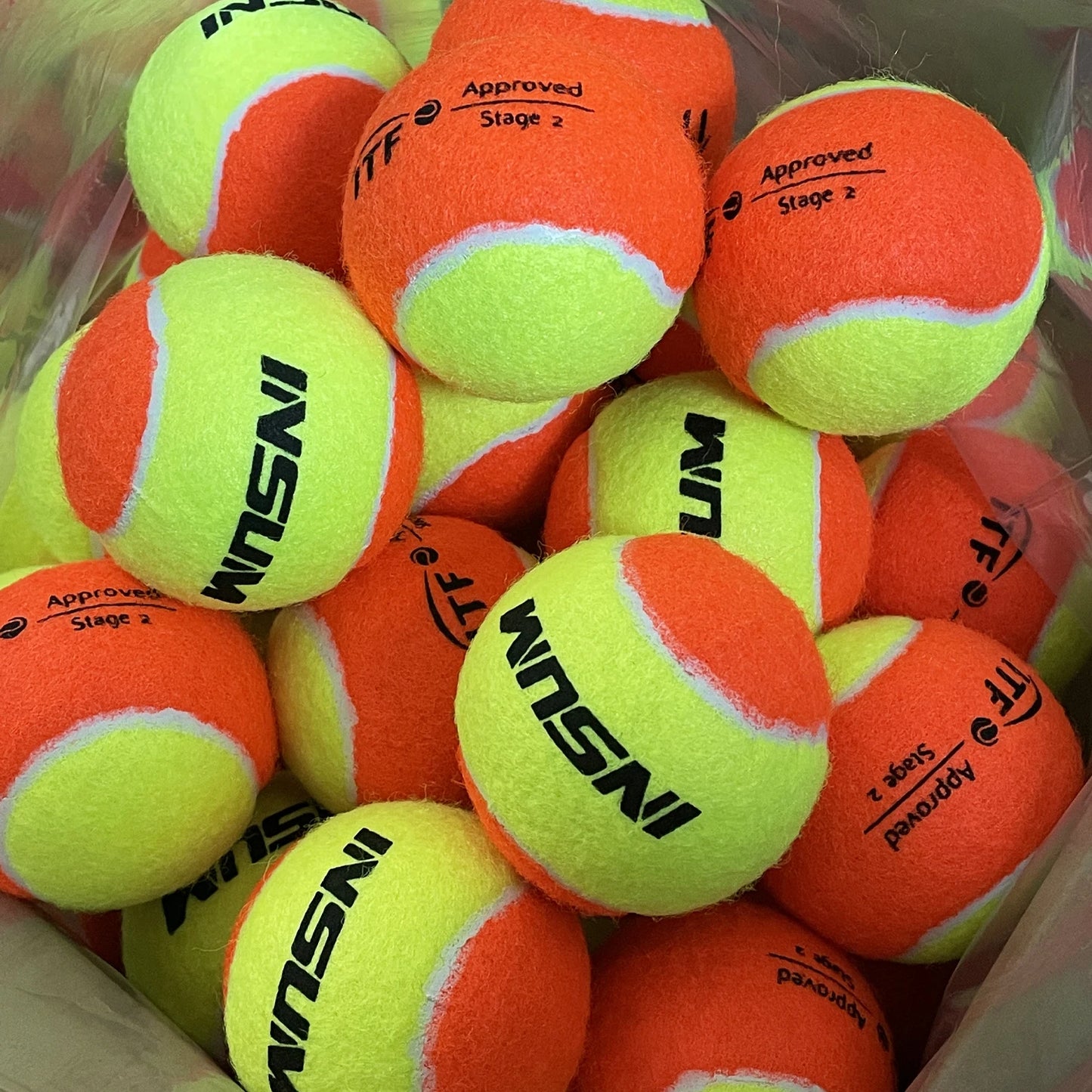 3/6/12 PCS INSUM Beach Tennis Balls 50% Standard Pressure Premium Quality Tennis Coach Balls for Beach and Outdoor Training Ball