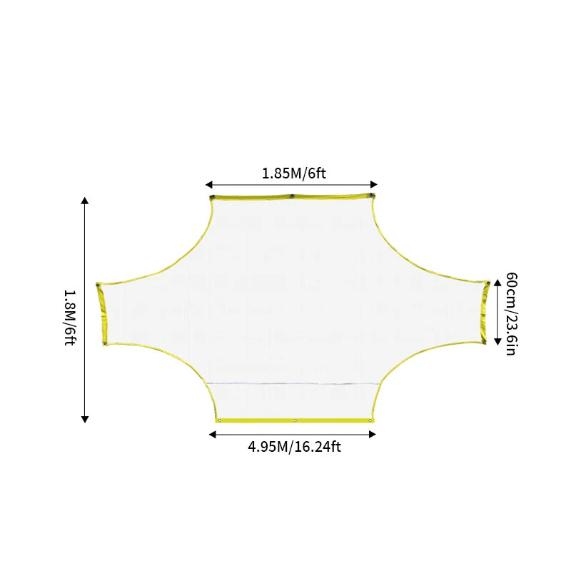 1PC 5People 7People 11People Soccer Practice Shooting Goal Net Portable Soccer Practice Goal Net Outdoor Goalkeeping Gate