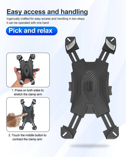 Universal Bicycle Phone Holder Mount Plastic Fixed Frame