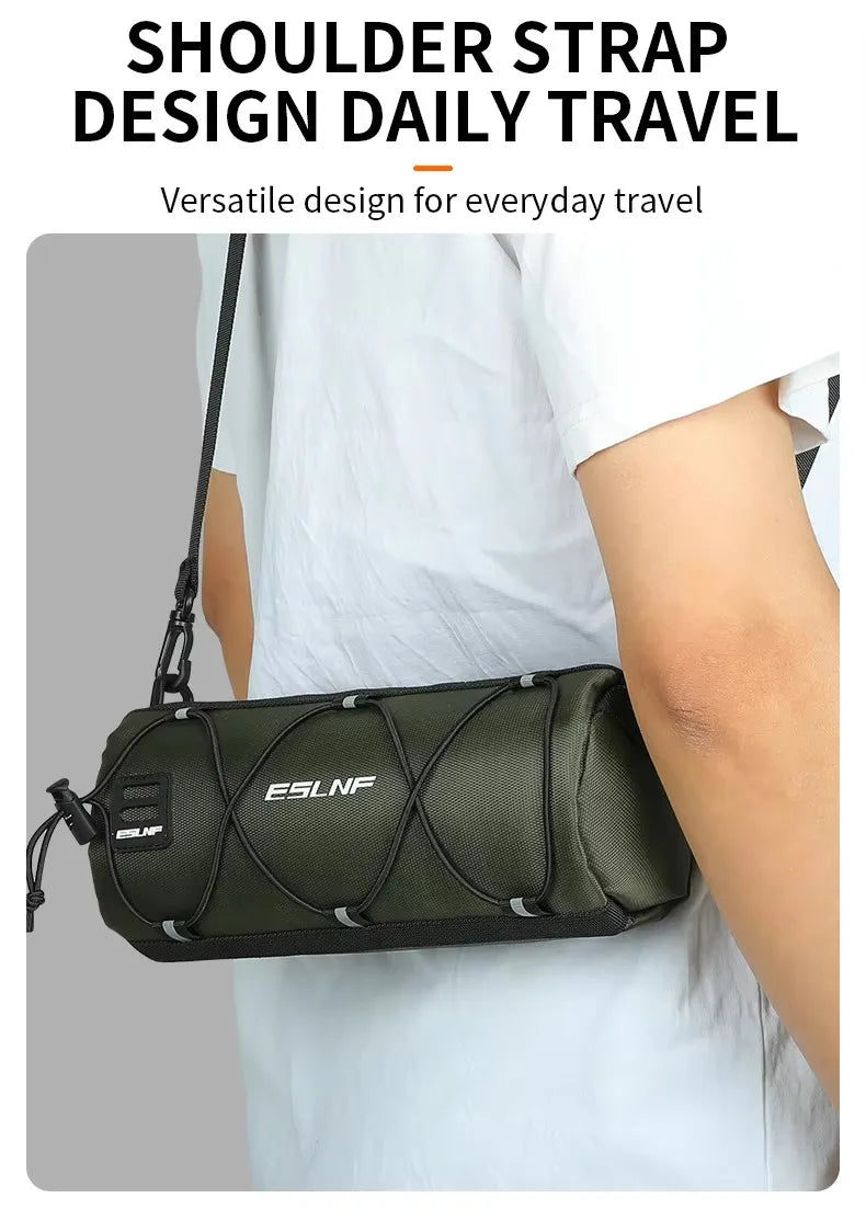 Waterproof Road Bicycle Handlebar Bag Multifunctional MTB Front Tube Bag Portable Frame Pannier Outdoor Shoulder bag