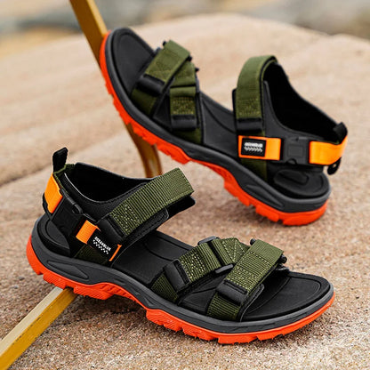 Men's Summer Polyester Sandals Lightweight Casual Beach Shoes
