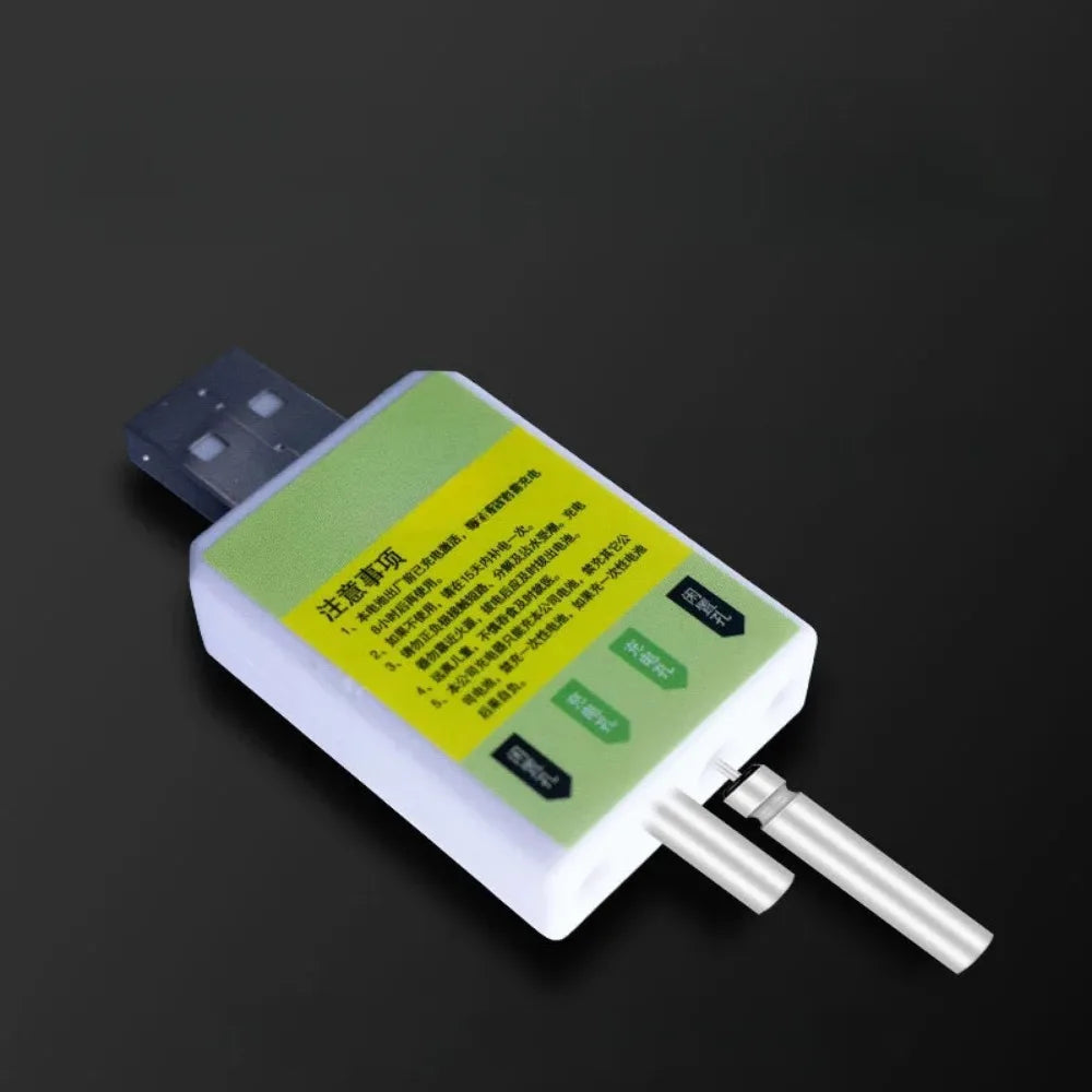 Fishing Float Luminous Rechargeable CR425 Battery with 2 Holes USB Charger for Electronic Light Stick Night Fishing Buoy Tackle