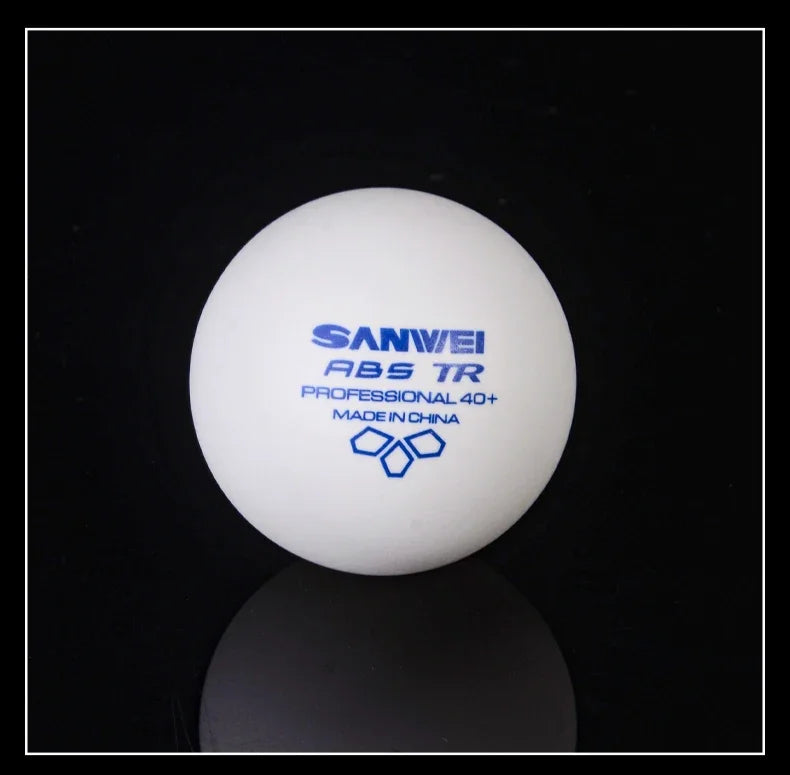 SANWEI TR 3 Star Table Tennis Balls 40+ ABS New Material with Seamed Durable Professional Ping Pong Balls for Training 50/100pcs