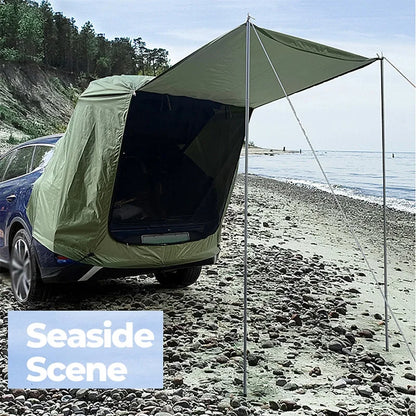 Car Rear Extension Tent With Canopy For Outdoor Camping