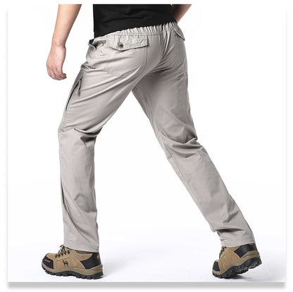 Men's Cargo Pants With Multiple Pockets Ankle Length Casual Outdoor