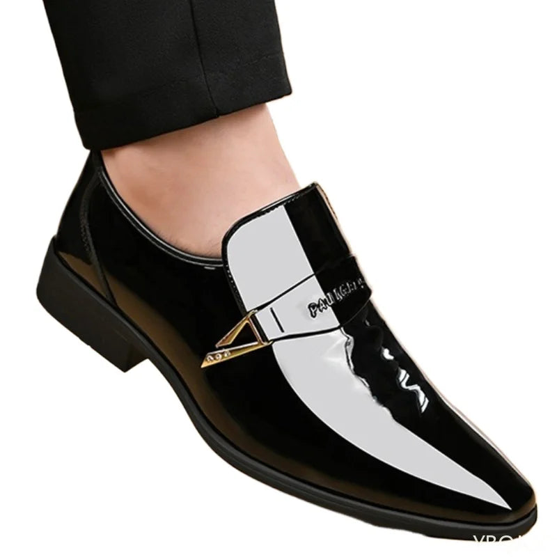 Men's Slip-On Office Formal Shoes, PU Lining, Low Cut