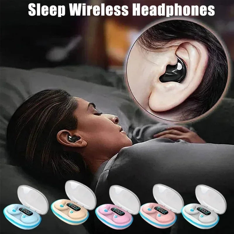 X55 Sleeping Earbuds Wireless Mini Headphones For Work TWS Bluetooth Earphone Stereo Hidden Headsets with Mic HD Call Sport