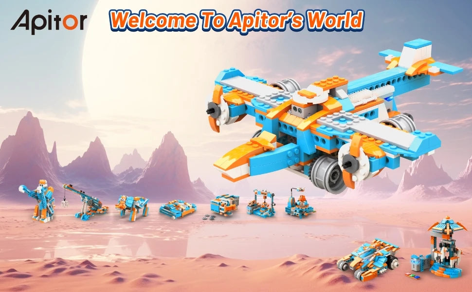 Apitor Robot S 10 in 1 Coding Toys educational Robotics age Block STEAM  Educational Toys Birthday gifts for boys girls coding