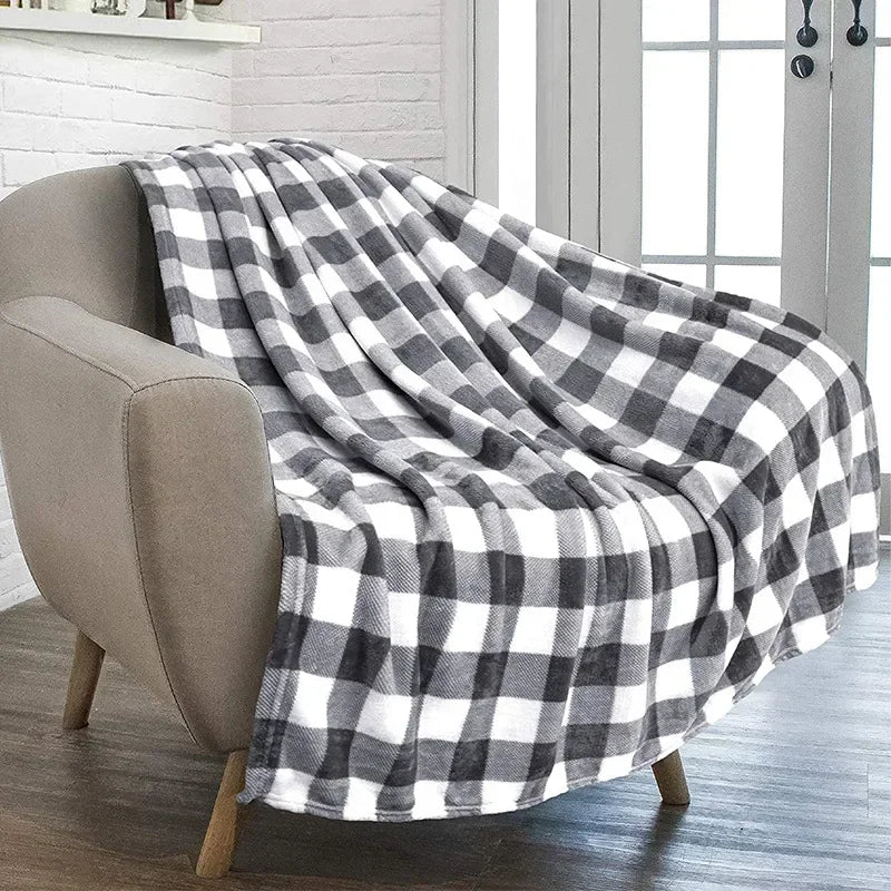 Holiday Snowflake & Gingerbread Blanket – Soft Cozy Christmas Throw