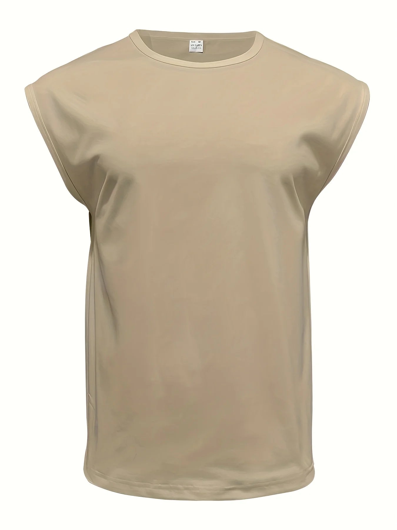 Men'S Summer Solid Color Sleeveless Tank Top Breathable Suitable for Casual Sports Versatile Style