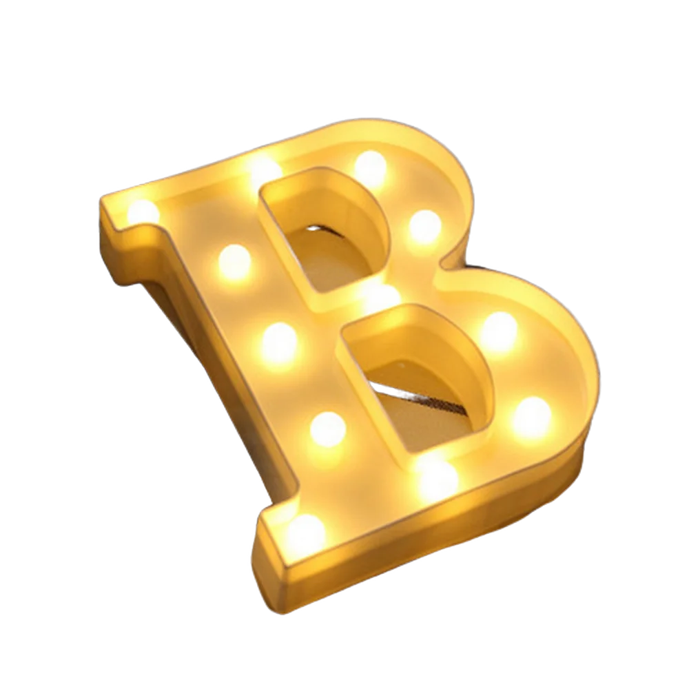 LED Letter and Number Light Set PVC Warm White Decor