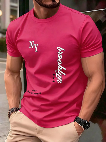 Men's Cotton T-Shirt Short Sleeve O-Neck Oversized Fit