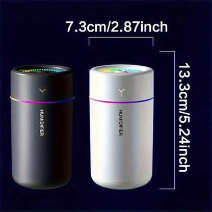 Car Humidifier Ultrasonic Aromatherapy With Colorful LED For Bedroom Office 1pc
